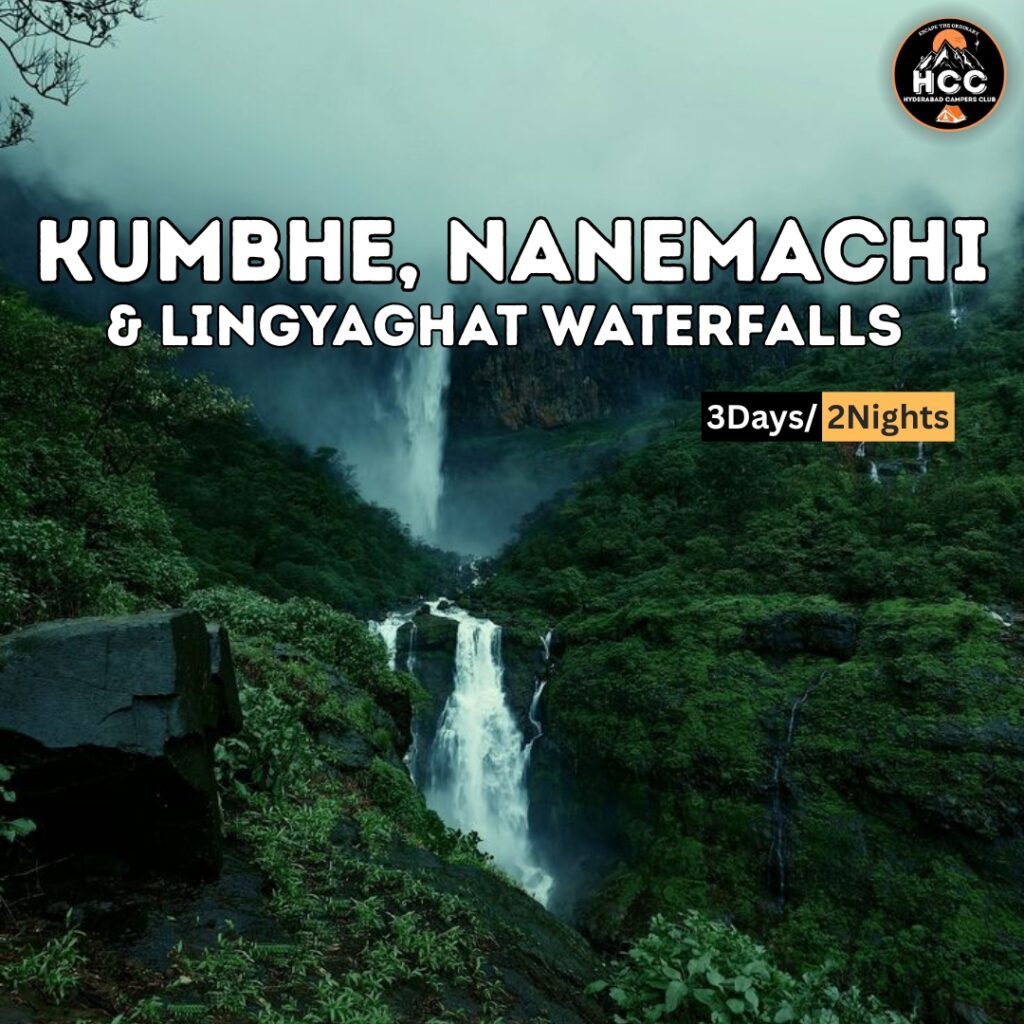 Kumbhe, Nanemachi, Lingyaghat Waterfalls